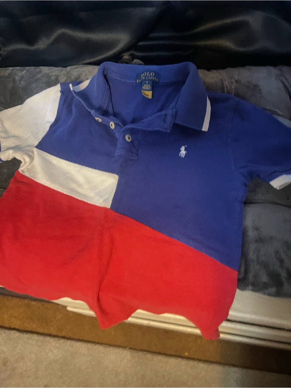 Polo by Ralph Lauren Boys' Colorblock Polo - Blue White Red